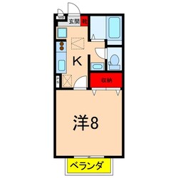 セジュール東鼎Bの物件間取画像